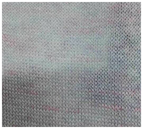 Cotton polyester segment color yarn