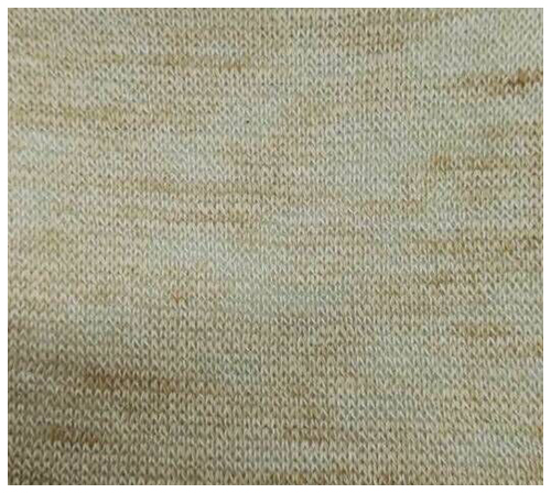Cotton+Linen segment color yarn
