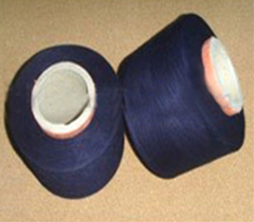 Indigo blue denim yarn