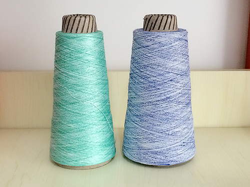 Segment color bunchy yarn